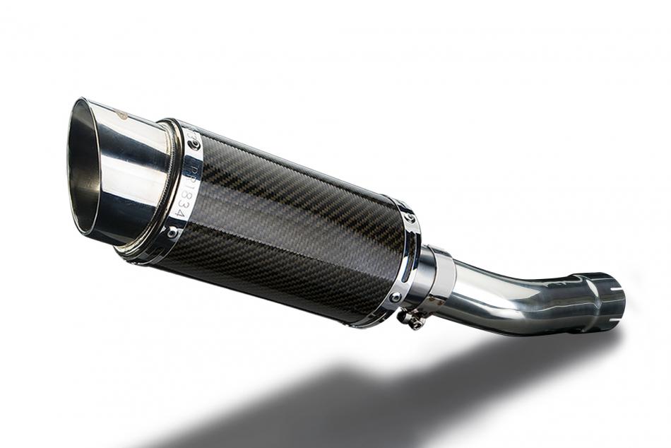 SUZUKI GSX1250 FA 2010-2016 200mm ROUND CARBON  SILENCER EXHAUST KIT