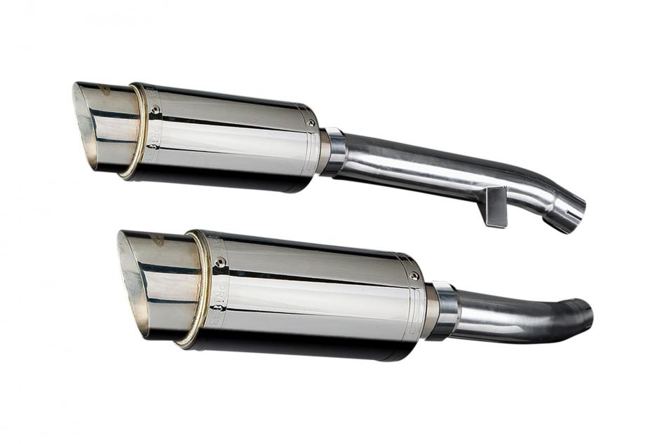 YAMAHA FJR1300 2001-2005 200mm ROUND STAINLESS SILENCER EXHAUST KIT