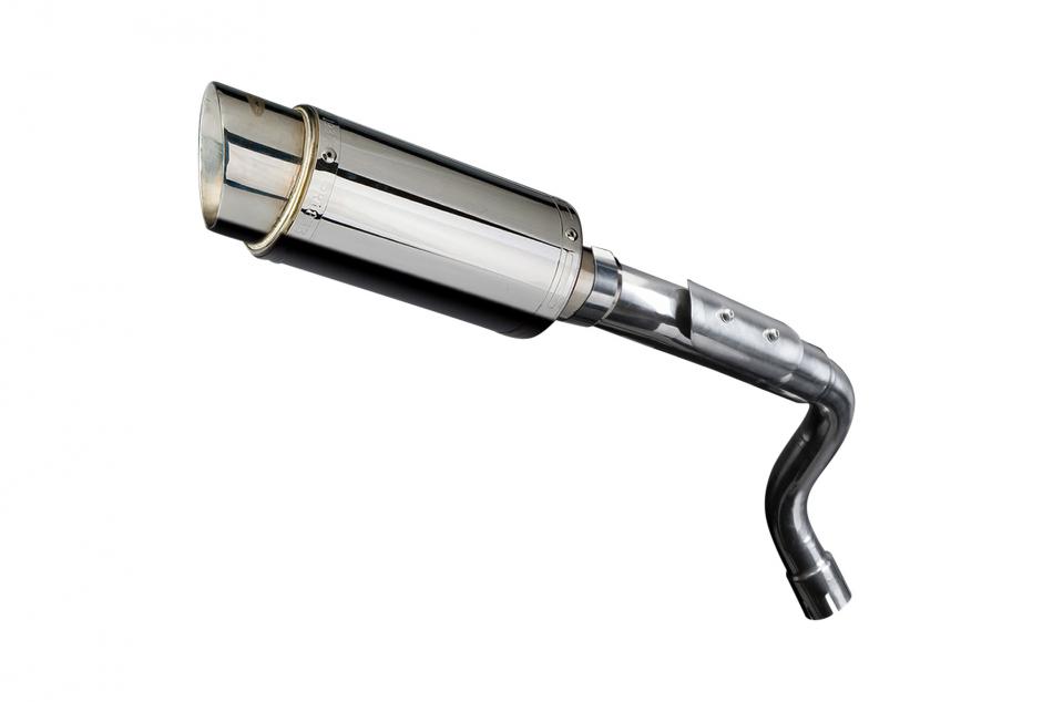 HONDA CB600F HORNET 03-06 HI LEV 200mm ROUND STAINLESS SILENCER EXHAUST KIT