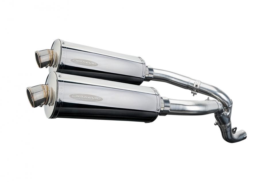 KAWASAKI ZX10R NINJA 2006-2007 350mm OVAL STAINLESS BSAU SILENCER EXHAUST KIT