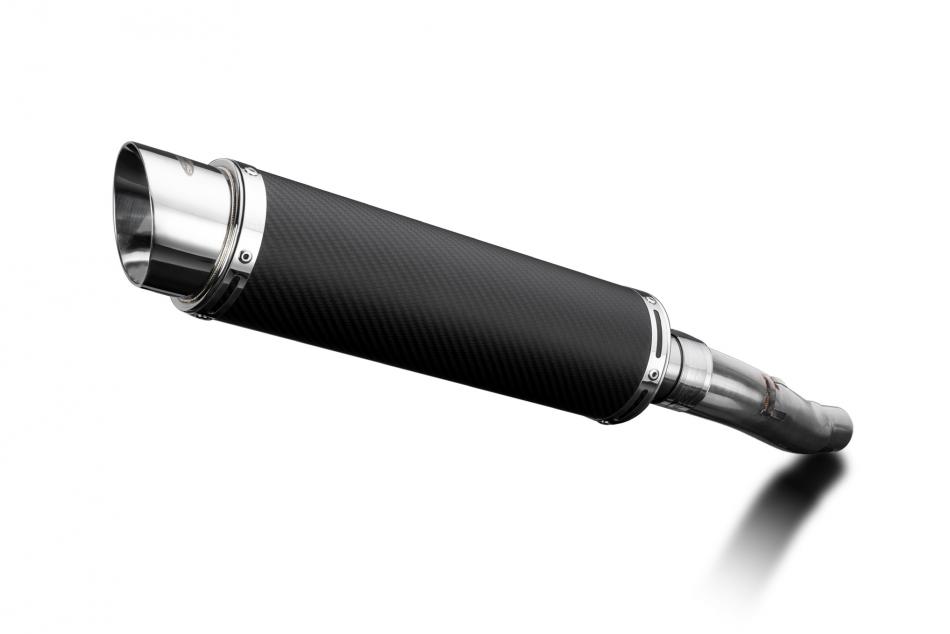 TRIUMPH SPRINT GT1050 2010-2015 350mm CARBON ROUND BSAU SILENCER EXHAUST KIT