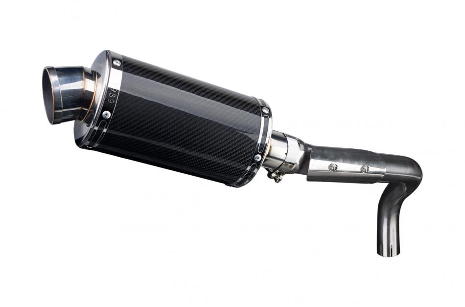 HONDA CB600F HORNET 1998-2002 225mm OVAL CARBON SILENCER EXHAUST KIT