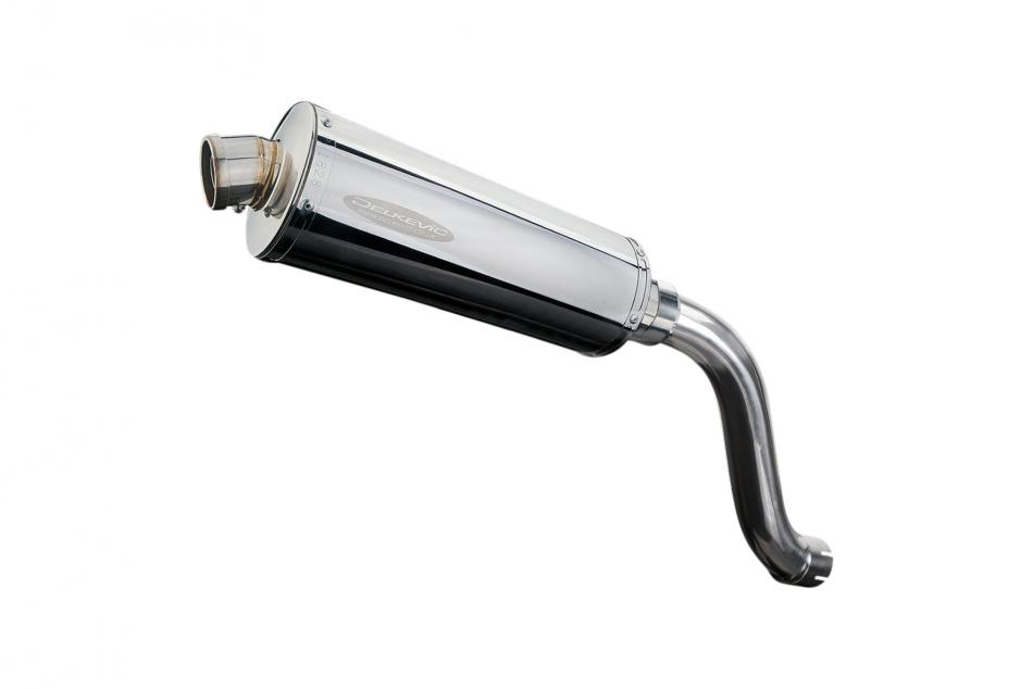 SUZUKI SV650 1998-2002 Hi-LEVEL 350mm OVAL STAINLESS BSAU SILENCER EXHAUST KIT