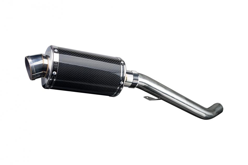 TRIUMPH STREET TRIPLE 675 13-16 225mm OVAL CARBON SILENCER EXHAUST KIT