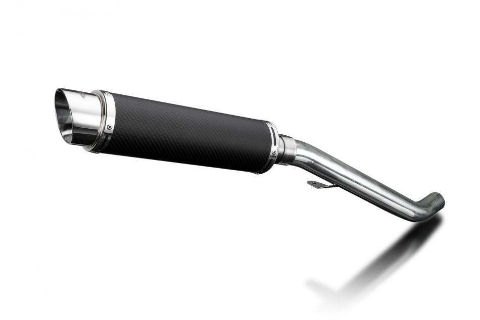 TRIUMPH STREET TRIPLE 675 13-16 350mm CARBON ROUND BSAU SILENCER EXHAUST KIT