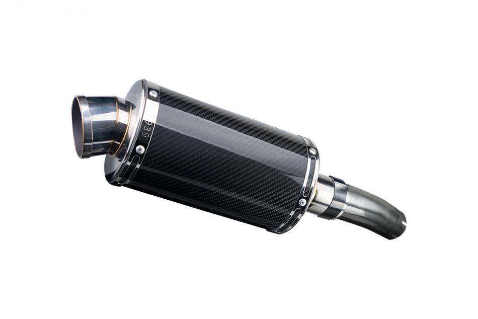 SUZUKI GSXR750 2011-2016 L1-L6 225mm OVAL CARBON SILENCER EXHAUST KIT