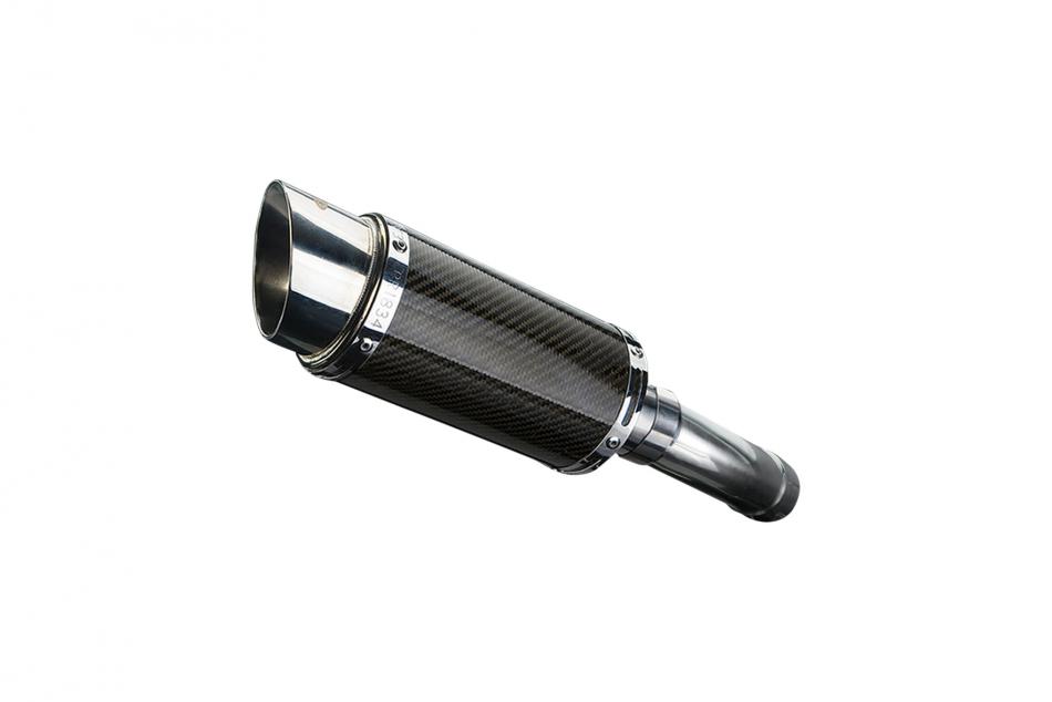 YAMAHA FAZER 8 2010-2015 200mm ROUND CARBON  SILENCER EXHAUST KIT