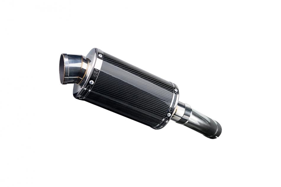 YAMAHA FAZER 8 2010-2015 225mm OVAL CARBON SILENCER EXHAUST KIT