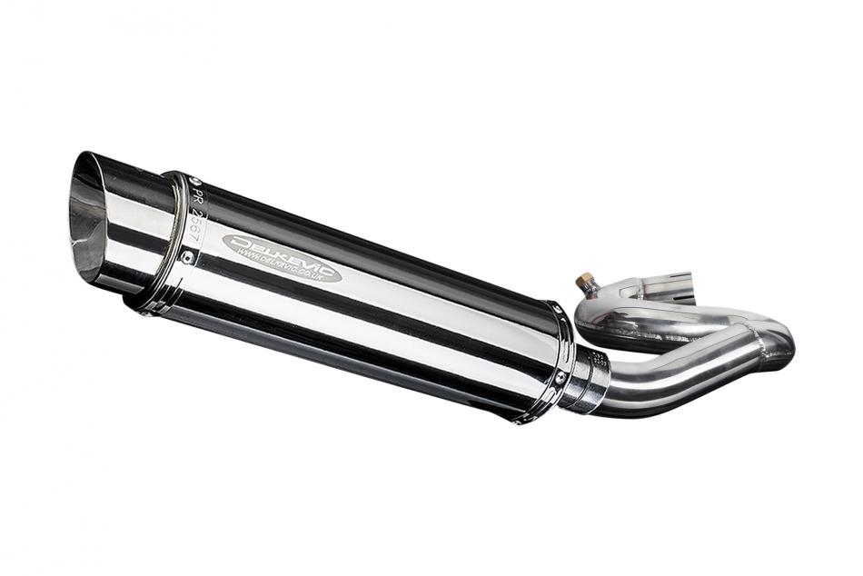 HONDA CBR1000RR FIREBLADE 08-15 350mm ROUND STAINLESS BSAU SILENCER EXHAUST KIT