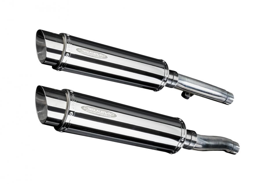 TRIUMPH TRIDENT 750 1994-1998 350mm ROUND STAINLESS BSAU SILENCER EXHAUST KIT