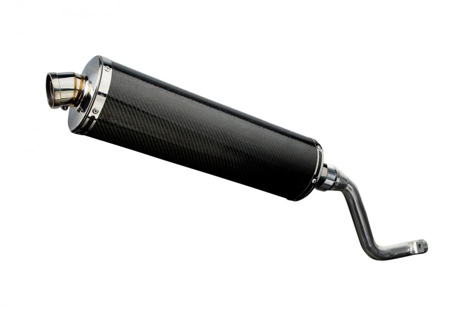 HONDA XR125L 2003-2010 450mm OVAL CARBON BSAU SILENCER EXHAUST KIT