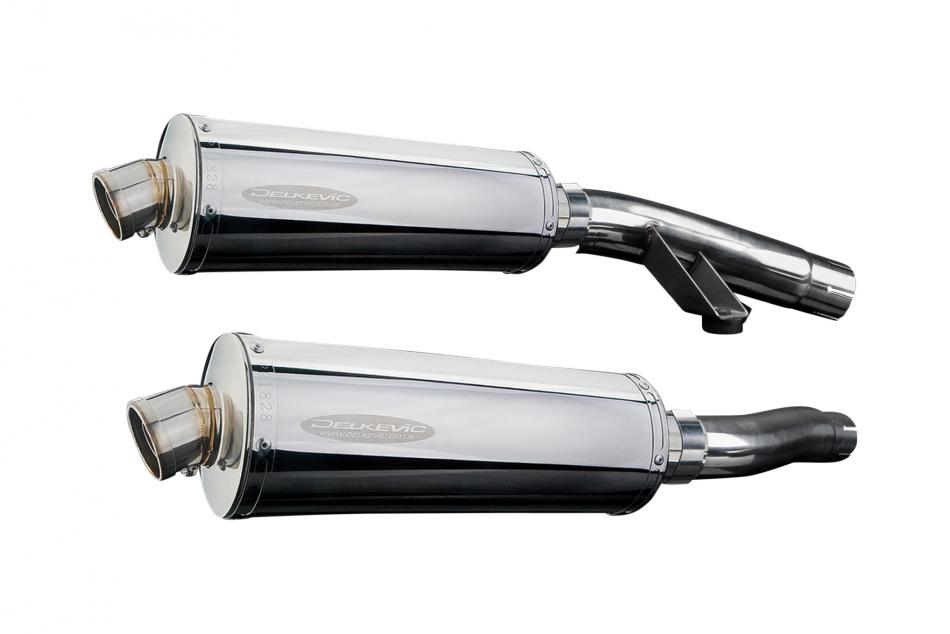 TRIUMPH SPRINT EXECUTIVE 350mm OVAL STAINLESS BSAU SILENCER EXHAUST KIT