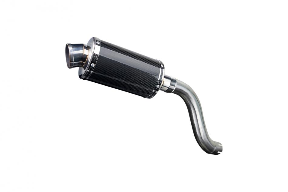 TRIUMPH SPEED TRIPLE 955i 02-04 HI LEVEL 225mm OVAL CARBON EXHAUST KIT