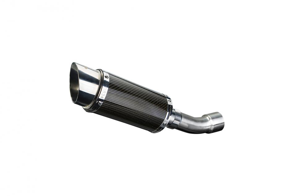 DUCATI DIAVEL 2011-2018 200mm ROUND CARBON  SILENCER EXHAUST KIT
