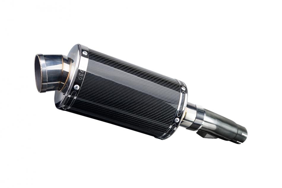 HONDA NC700 D-S-X 2012-2017 225mm OVAL CARBON SILENCER EXHAUST KIT