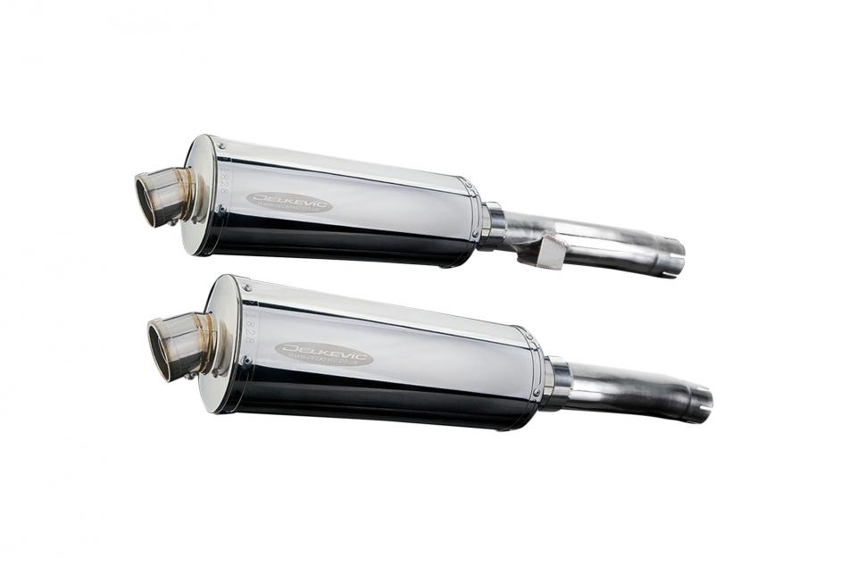 KAWASAKI ZR1100A ZEPHYR 92-95 350mm OVAL STAINLESS BSAU SILENCER EXHAUST KIT