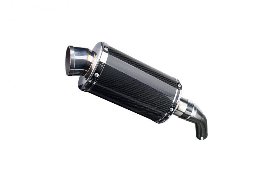 YAMAHA YZF-R3 2015-24 MT03 17-24 225mm OVAL CARBON SILENCER EXHAUST KIT