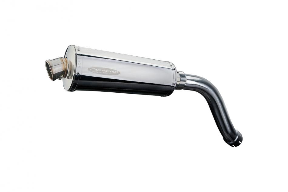 SUZUKI SV650 S 03-15 Hi-LEVEL 350mm OVAL STAINLESS BSAU SILENCER EXHAUST KIT