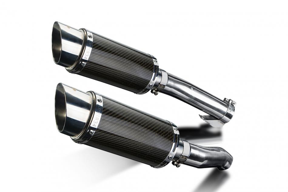 KAWASAKI Z1000 2010-2020 200mm ROUND CARBON  SILENCER EXHAUST KIT