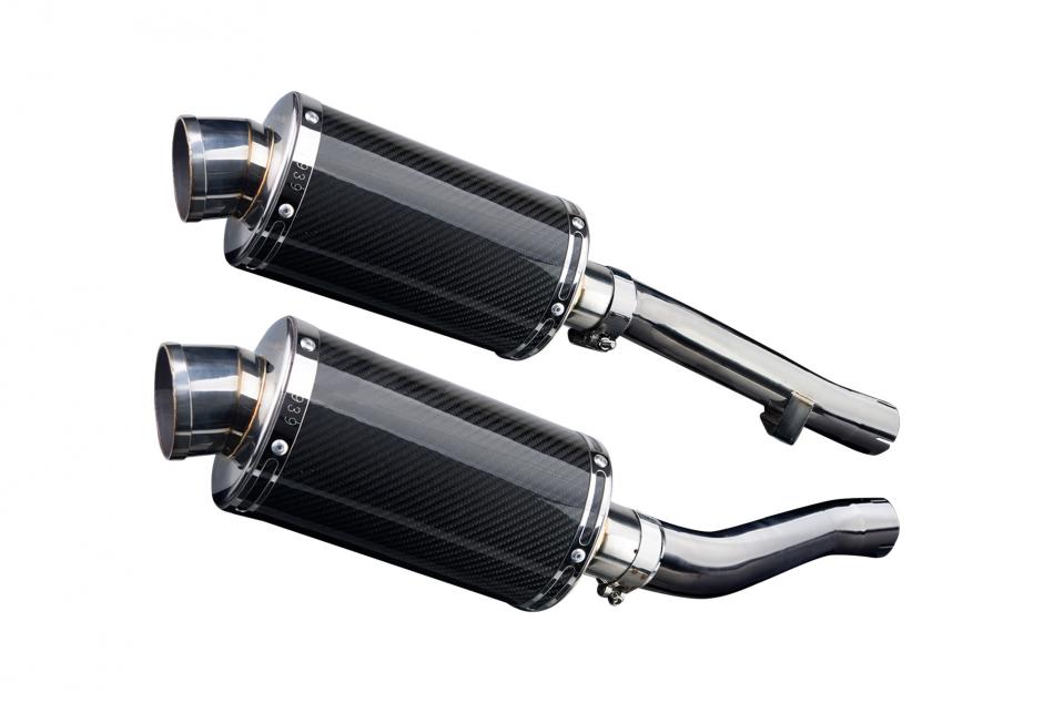 YAMAHA XJR1300 2004-2006 225mm OVAL CARBON SILENCER EXHAUST KIT