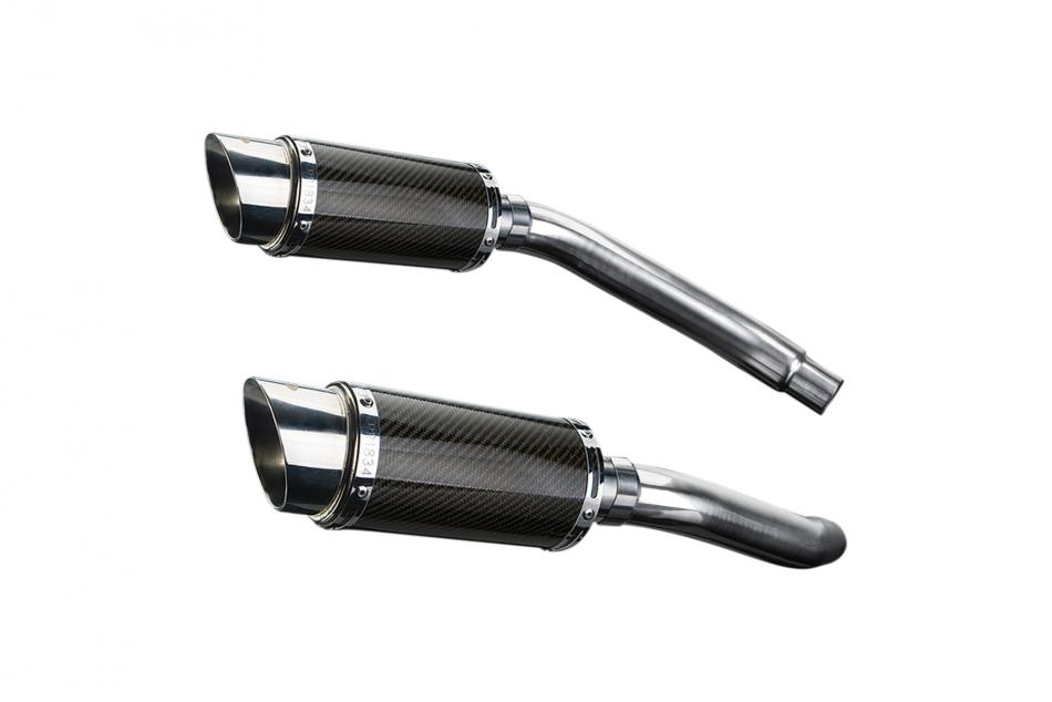 SUZUKI GSXR1100 K-L-M-N 1989-93 200mm ROUND CARBON  SILENCER EXHAUST KIT