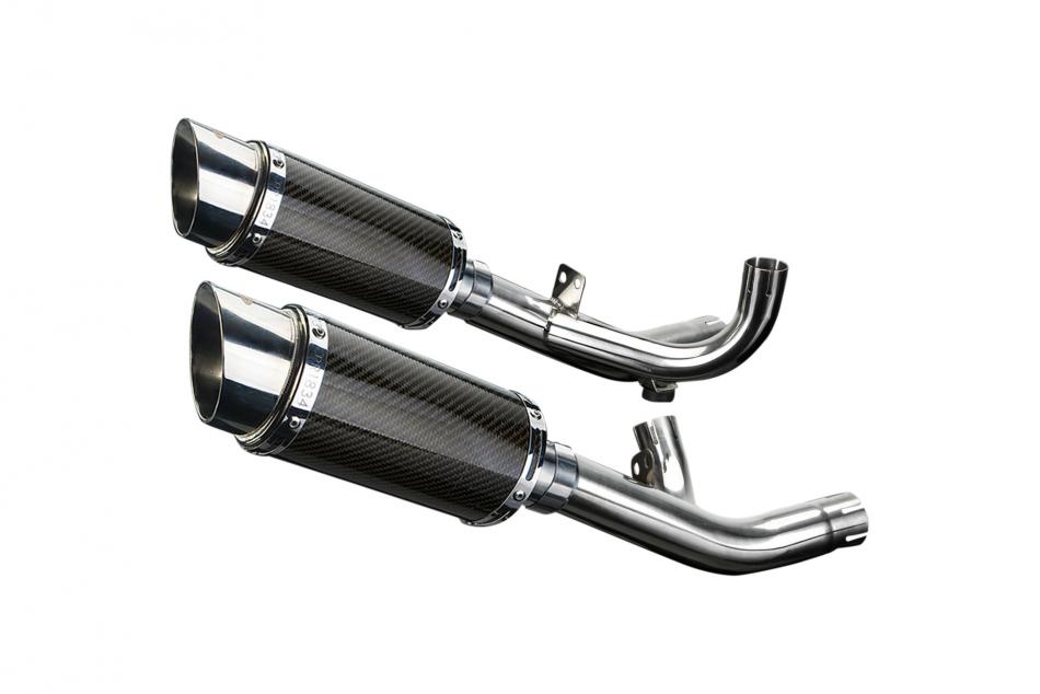 Yamaha V-Max 1700 2009-2020 200mm Round Carbon Exhaust Silencer Can Kit