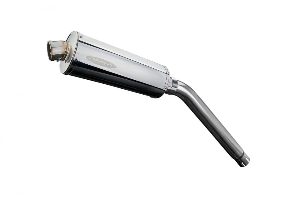 HONDA XL600V TRANSALP 1987-2000 350mm OVAL STAINLESS BSAU SILENCER EXHAUST KIT