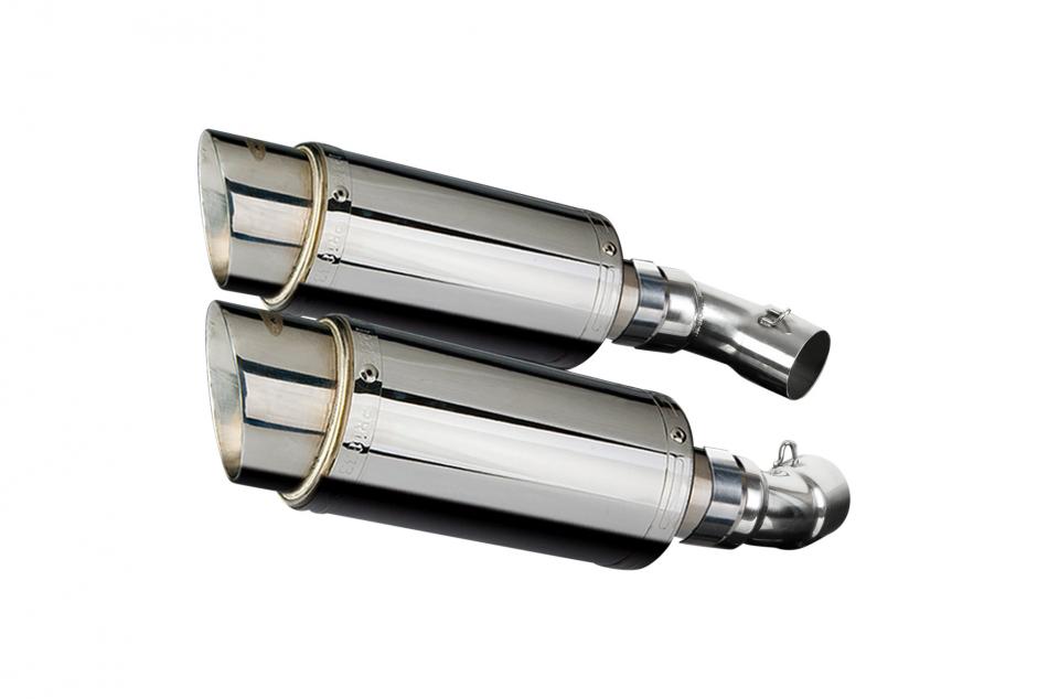 DUCATI MONSTER 796 2011-2014 200mm ROUND STAINLESS SILENCER EXHAUST KIT